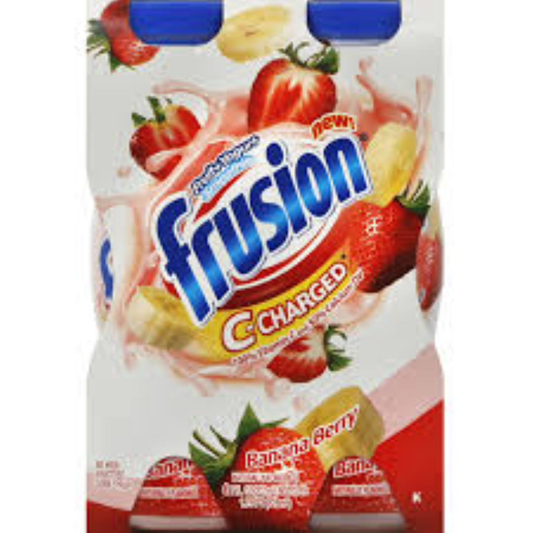 FRUSION TUBE VANILLA &S/BERRY BANANA 8X40ML